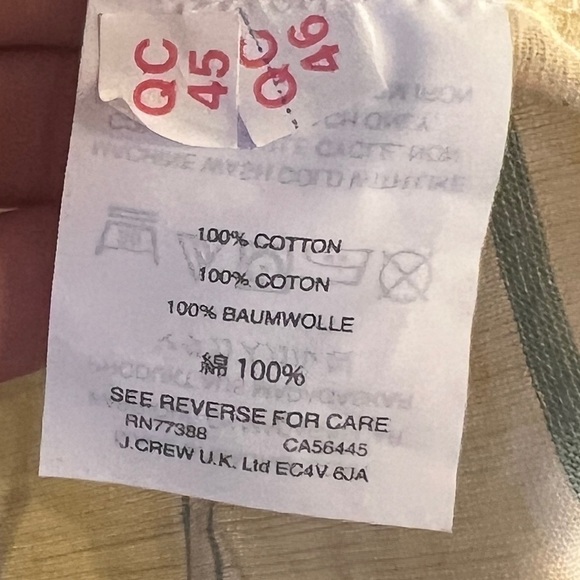 MADEWELL Women’s Yellow Striped Drawstring Waist Short Sleeve Top Size S - Picture 4 of 5